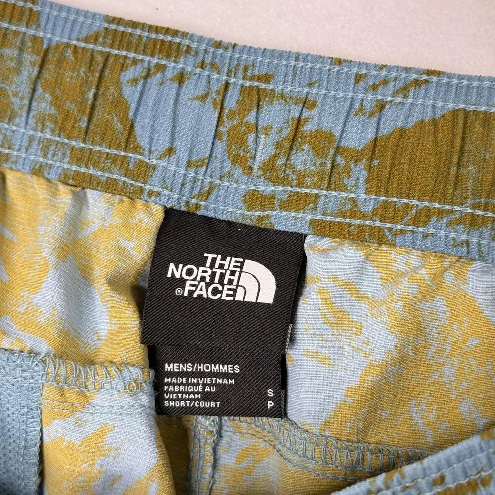 North Face Shorts Mens Small Blue Camo Swim Lined Quick Dry Elastic Waist 5